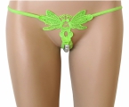 Трусики женские с бусами "Liebelulla Panties Green" зеленые - Эрос-интернет магазин