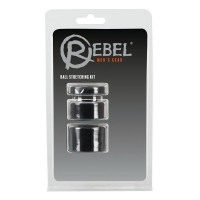 Набор из 3 колец для утяжки мошонки Rebel Ball Stretching Kit - Эрос-интернет магазин