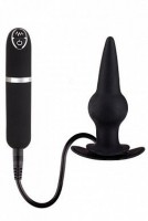 Вибровтулка черная 10 режим вибрации Dash Butt Plug With Mini Controll - Эрос-интернет магазин