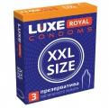 Презервативы LUXE ROYAL XXL Size 3шт - Эрос-интернет магазин