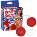 Вагинальные шарики на шнурке «Sarahs Secret», цвет красный - Эрос-интернет магазин