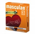 Презервативы "Masculan 3 classic" (c пупырышками и колечками), 3 шт - Эрос-интернет магазин