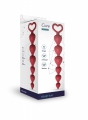 Анальная цепочка LF "Heart Ray", длина 17,5 см, цвет бордовый . - Эрос-интернет магазин