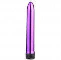 Вибромассажер гладкий "Slick" 18 см фиолетовый  - Эрос-интернет магазин