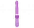Фиолетовый вибратор Push it с возвратно-поступательными движениями - Эрос-интернет магазин