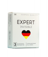 ПРЕЗЕРВАТИВЫ EXPERT INVISIBLE № 3 (ОСОБО ТОНКИЕ), 3 штуки - Эрос-интернет магазин