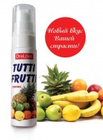 Вкусный оральный гель на фруктозе "Tutti-Frutti" OraLove, 30г,тропик - Эрос-интернет магазин