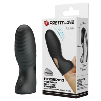 Насадка на палец силиконовая с вибрацией PRETTY LOVE "Alan" - Эрос-интернет магазин