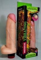 ВИБРАТОР РЕАЛИСТИК " HUMAN FORM" L 200 мм D 50 мм, киберкожа  - Эрос-интернет магазин