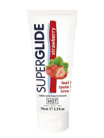 Гель лубрикант SUPERGLIDE STRAWBERRY с ароматом клубники - Эрос-интернет магазин