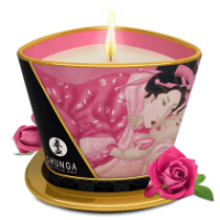 Свеча для чувственного массажа Shunga Candle Rose, 170 мл. Свеча для чувственного массажа Shunga Candle Rose, 170 мл. - Эрос-интернет магазин