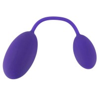 Стимулятор анально-вагинальный с шариками GoGasm Pussy & Ass Balls, фиолетовый - Эрос-интернет магазин