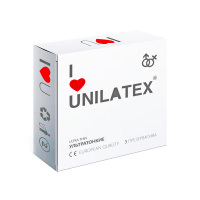 Презервативы ультратонкие Unilatex Ultra Thin, 3 шт - Эрос-интернет магазин