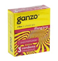 Презервативы GANZO 'LONG LOVE' с анестетиком - Эрос-интернет магазин