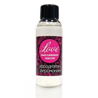 Масло массажное с феромонами «Love» для эротического массажа - Эрос-интернет магазин