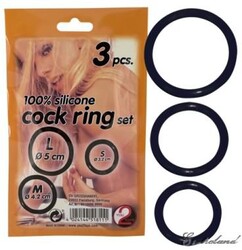 Кольца оргазма 3шт. (Orgasmrings bl 3pcs) - Эрос-интернет магазин