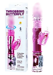 Вибратор-бабочка BaileThrobbing Butterfly - Эрос-интернет магазин