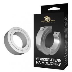 Утяжелитель на мошонку BALL STRETCHER с ключом  - Эрос-интернет магазин