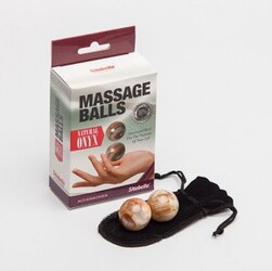 Вагинальные шарики massage balls из натурального камня оникс - Эрос-интернет магазин