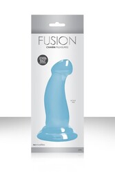 Фаллоимитатор-насадка Fusion Pleasure Dongs к страпону голубой - Эрос-интернет магазин