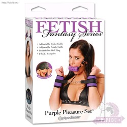 Набор для бдсм игр Purple Pleasure Set - Эрос-интернет магазин