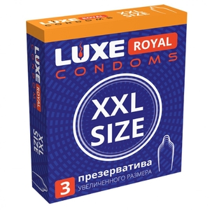 Презервативы LUXE ROYAL XXL Size 3шт - Эрос-интернет магазин