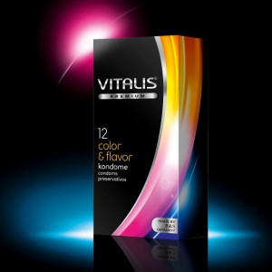 VITALIS №12 Color Презервативы цветные ароматизированные - Эрос-интернет магазин