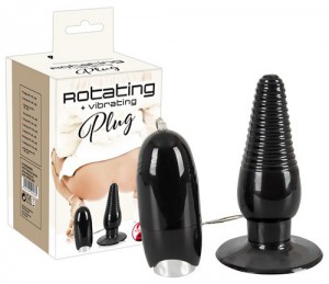Анальная вибровтулка с ротацией Rotating Plug - Эрос-интернет магазин