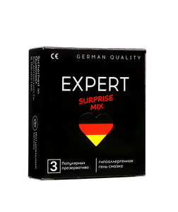ПРЕЗЕРВАТИВЫ EXPERT SURPRISE MIX № 3 (МИКС), 3 штуки - Эрос-интернет магазин