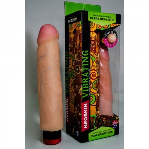 ВИБРАТОР РЕАЛИСТИК " HUMAN FORM" L 190 мм D 45 мм, киберкожа арт. 607407 - Эрос-интернет магазин