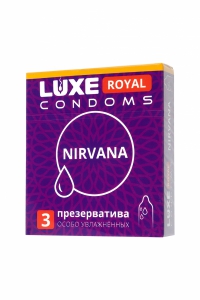 Презервативы LUXE ROYAL Nirvana, 3 шт. - Эрос-интернет магазин
