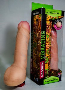 ВИБРАТОР РЕАЛИСТИК " HUMAN FORM" L 190 мм D 45 мм, киберкожа арт. 602607 - Эрос-интернет магазин