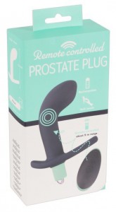Темно-фиолетовый вибростимулятор простаты с пультом ДУ Remote Controlled Prostate Plug - Эрос-интернет магазин