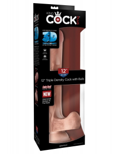 Фаллоимитатор 12 Triple Density Cock with Balls - Эрос-интернет магазин